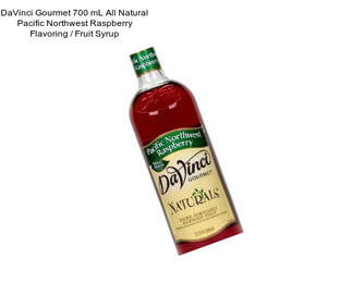 DaVinci Gourmet 700 mL All Natural Pacific Northwest Raspberry Flavoring / Fruit Syrup