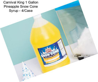 Carnival King 1 Gallon Pineapple Snow Cone Syrup - 4/Case