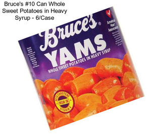 Bruce\'s #10 Can Whole Sweet Potatoes in Heavy Syrup - 6/Case