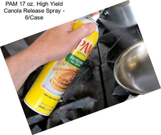 PAM 17 oz. High Yield Canola Release Spray - 6/Case
