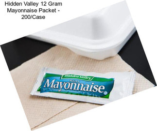 Hidden Valley 12 Gram Mayonnaise Packet - 200/Case