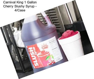 Carnival King 1 Gallon Cherry Slushy Syrup - 4/Case