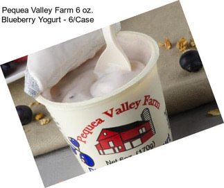 Pequea Valley Farm 6 oz. Blueberry Yogurt - 6/Case