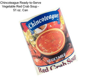 Chincoteague Ready-to-Serve Vegetable Red Crab Soup - 51 oz. Can