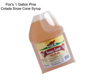 Fox\'s 1 Gallon Pina Colada Snow Cone Syrup