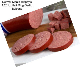 Denver Meats Hippey\'s 1.25 lb. Half Ring Garlic Bologna