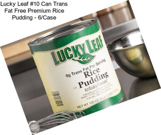 Lucky Leaf #10 Can Trans Fat Free Premium Rice Pudding - 6/Case