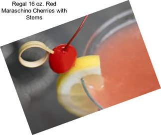 Regal 16 oz. Red Maraschino Cherries with Stems