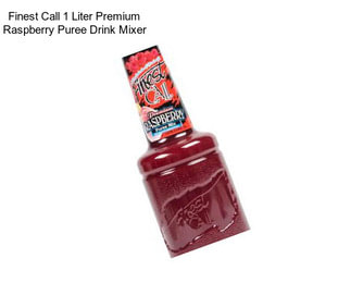 Finest Call 1 Liter Premium Raspberry Puree Drink Mixer