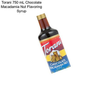 Torani 750 mL Chocolate Macadamia Nut Flavoring Syrup