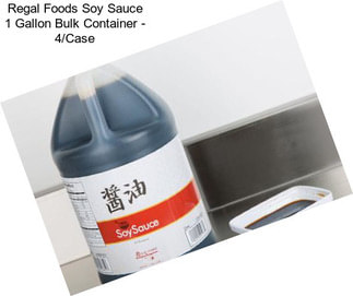 Regal Foods Soy Sauce 1 Gallon Bulk Container - 4/Case