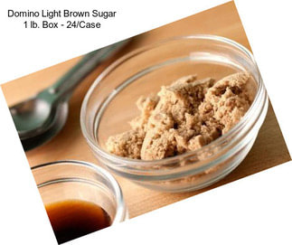 Domino Light Brown Sugar 1 lb. Box - 24/Case