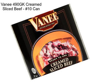 Vanee 490GK Creamed Sliced Beef - #10 Can