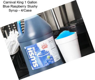 Carnival King 1 Gallon Blue Raspberry Slushy Syrup - 4/Case