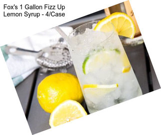 Fox\'s 1 Gallon Fizz Up Lemon Syrup - 4/Case