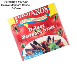 Furmano\'s #10 Can Deluxe Marinara Sauce - 6/Case