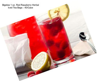 Bigelow 1 oz. Red Raspberry Herbal Iced Tea Bags - 40/Case