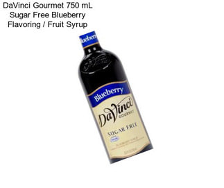DaVinci Gourmet 750 mL Sugar Free Blueberry Flavoring / Fruit Syrup