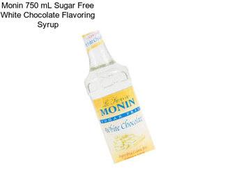 Monin 750 mL Sugar Free White Chocolate Flavoring Syrup