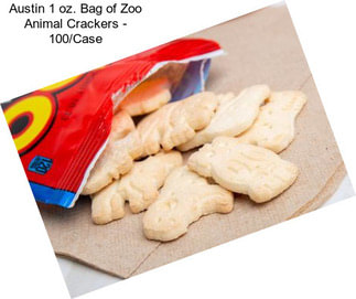 Austin 1 oz. Bag of Zoo Animal Crackers - 100/Case