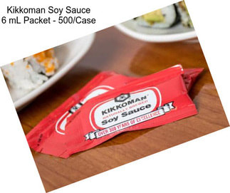 Kikkoman Soy Sauce 6 mL Packet - 500/Case