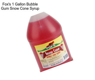 Fox\'s 1 Gallon Bubble Gum Snow Cone Syrup