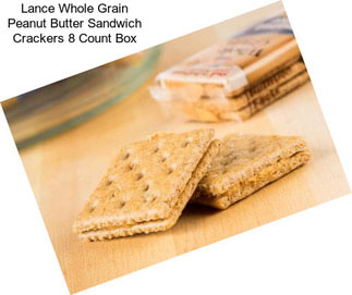 Lance Whole Grain Peanut Butter Sandwich Crackers 8 Count Box