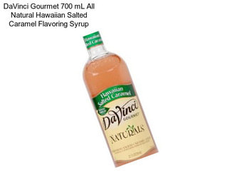 DaVinci Gourmet 700 mL All Natural Hawaiian Salted Caramel Flavoring Syrup