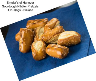 Snyder\'s of Hanover Sourdough Nibbler Pretzels 1 lb. Bags - 6/Case