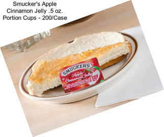Smucker\'s Apple Cinnamon Jelly .5 oz. Portion Cups - 200/Case