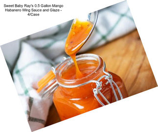 Sweet Baby Ray\'s 0.5 Gallon Mango Habanero Wing Sauce and Glaze - 4/Case