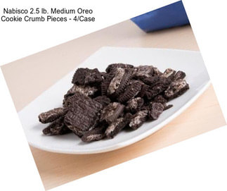 Nabisco 2.5 lb. Medium Oreo Cookie Crumb Pieces - 4/Case