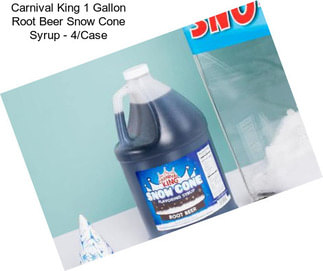 Carnival King 1 Gallon Root Beer Snow Cone Syrup - 4/Case