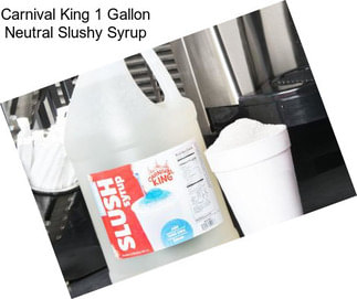 Carnival King 1 Gallon Neutral Slushy Syrup