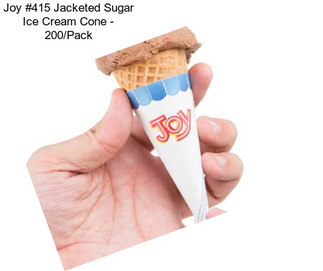 Joy #415 Jacketed Sugar Ice Cream Cone - 200/Pack