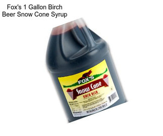 Fox\'s 1 Gallon Birch Beer Snow Cone Syrup