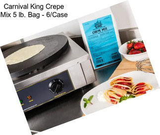 Carnival King Crepe Mix 5 lb. Bag - 6/Case