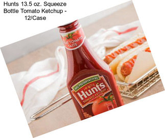 Hunts 13.5 oz. Squeeze Bottle Tomato Ketchup - 12/Case