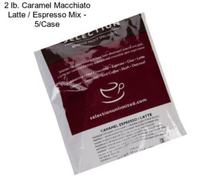 2 lb. Caramel Macchiato Latte / Espresso Mix - 5/Case