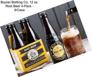 Boylan Bottling Co. 12 oz. Root Beer 4-Pack - 6/Case