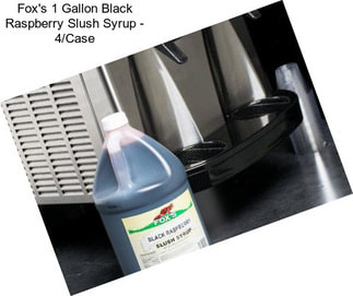 Fox\'s 1 Gallon Black Raspberry Slush Syrup - 4/Case