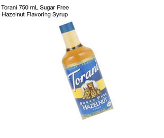 Torani 750 mL Sugar Free Hazelnut Flavoring Syrup