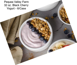 Pequea Valley Farm 32 oz. Black Cherry Yogurt - 6/Case