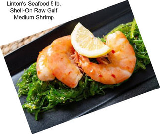 Linton\'s Seafood 5 lb. Shell-On Raw Gulf Medium Shrimp
