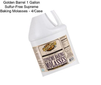 Golden Barrel 1 Gallon Sulfur-Free Supreme Baking Molasses - 4/Case