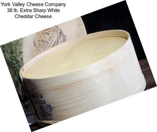 York Valley Cheese Company 38 lb. Extra Sharp White Cheddar Cheese