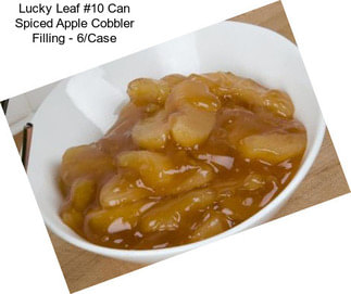 Lucky Leaf #10 Can Spiced Apple Cobbler Filling - 6/Case