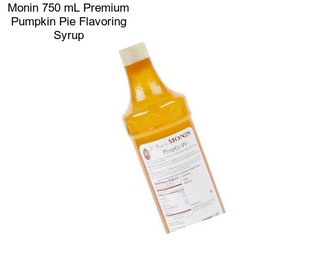 Monin 750 mL Premium Pumpkin Pie Flavoring Syrup