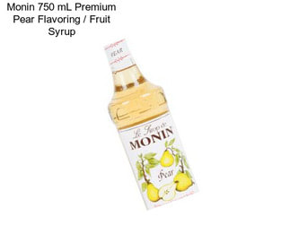 Monin 750 mL Premium Pear Flavoring / Fruit Syrup