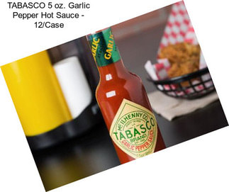 TABASCO 5 oz. Garlic Pepper Hot Sauce - 12/Case